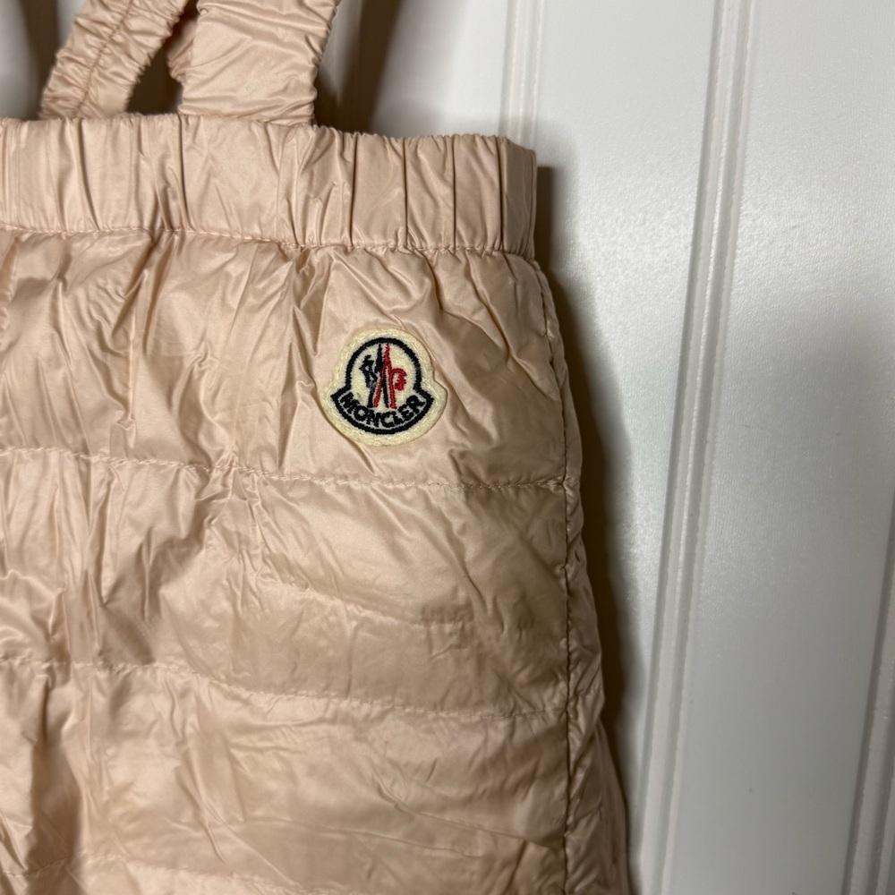 MONCLER Snow Pants Goose Down Ski Puffer Winter Pink Toddler Girls Size 2 Years - Picture 2 of 10